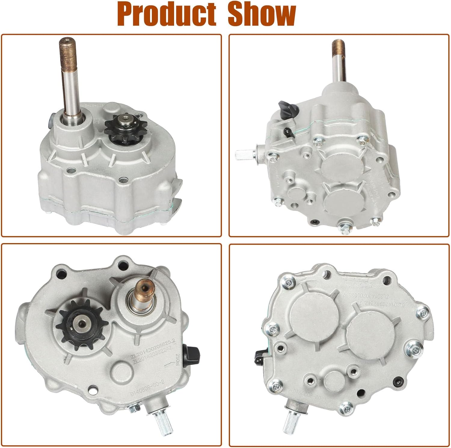 GXYWADY Go Kart Forward Reverse Gearbox Kit Replacement for 2HP-13HP Engine 4 Stroke TAV Series 30 Torque Converter 35 Go Karts Accessories Go Kart Transmission