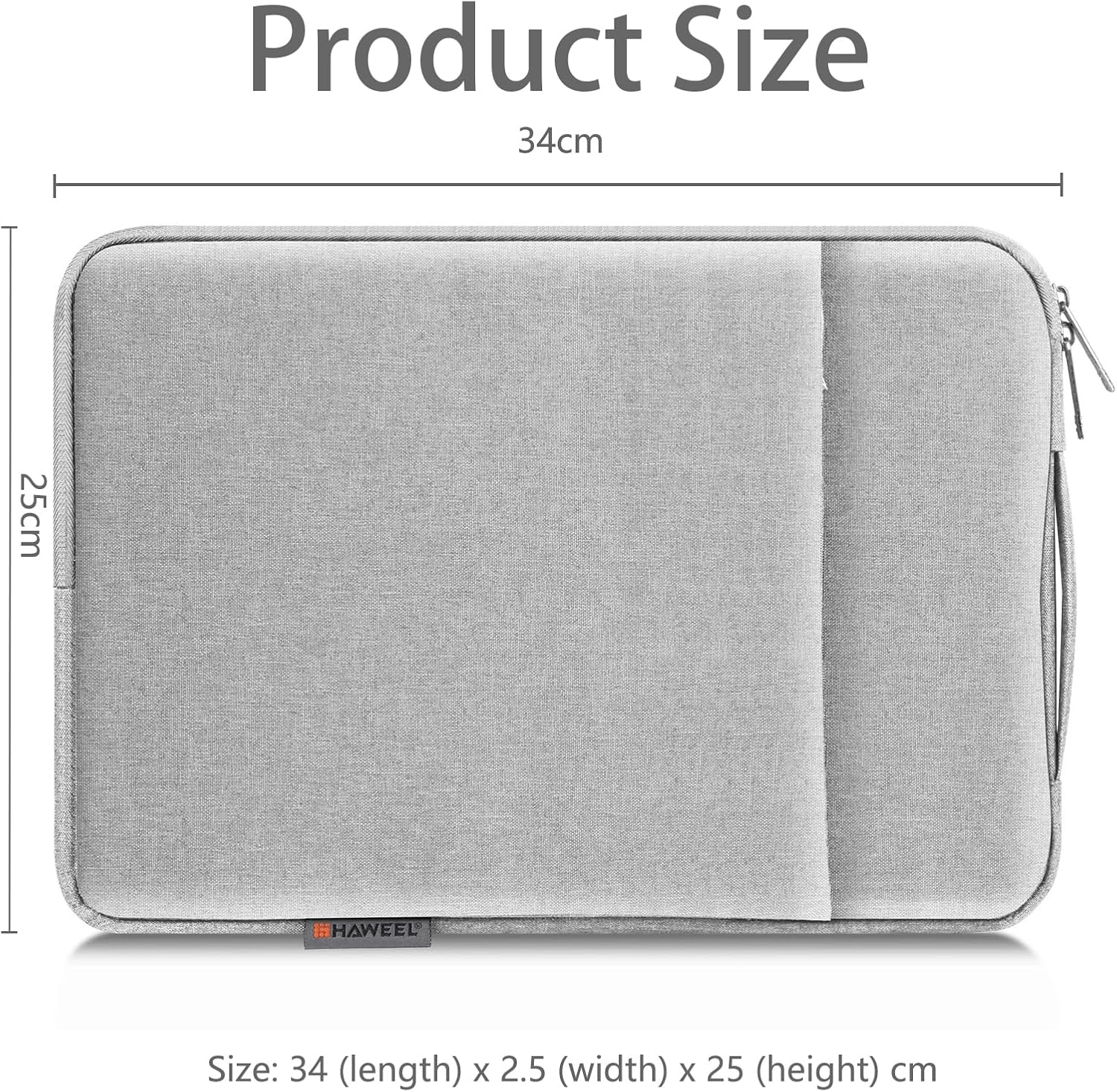 Taoluwin Laptop Sleeve Case, 3-Layer Protective Computer Cover with Padded Interior, Front Pocket for Accessories, Convertible to Mouse Pad (12.5-13.5 Inch) image number 3