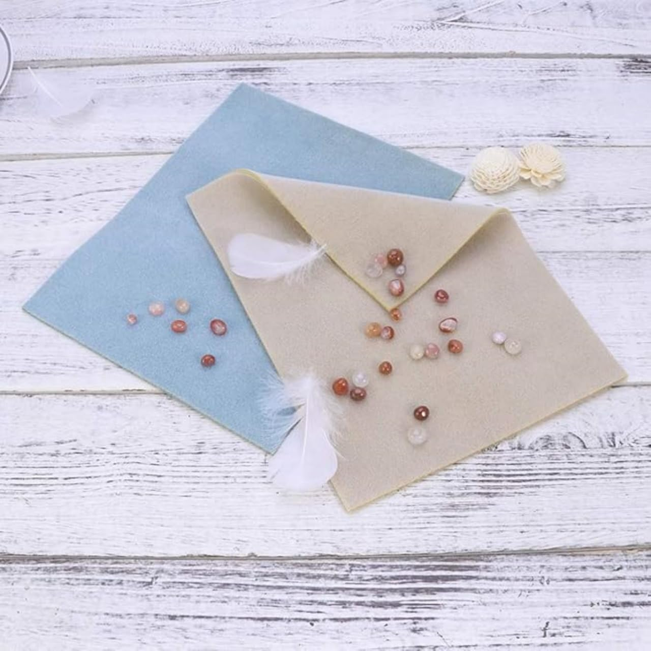 4Pcs Bead Mats for Jewelry Making Beading Mats Tray Jewelry Making Accessories Treasure Mat Non Slip Beading Stringing Tools DIY Beading Mat Jewelry Mats Bracelets Non-Slip Mat30X23Cm (Random Color) image number 5