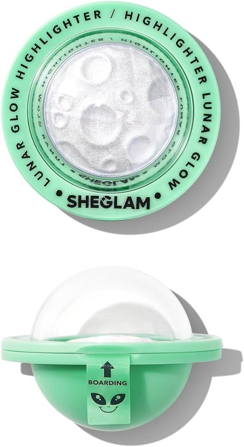 SHEGLAM Lunar Glow Highlighter Face Highlighter Multichrome Glitter Shimmer Highlighter Makeup-Neutron Star