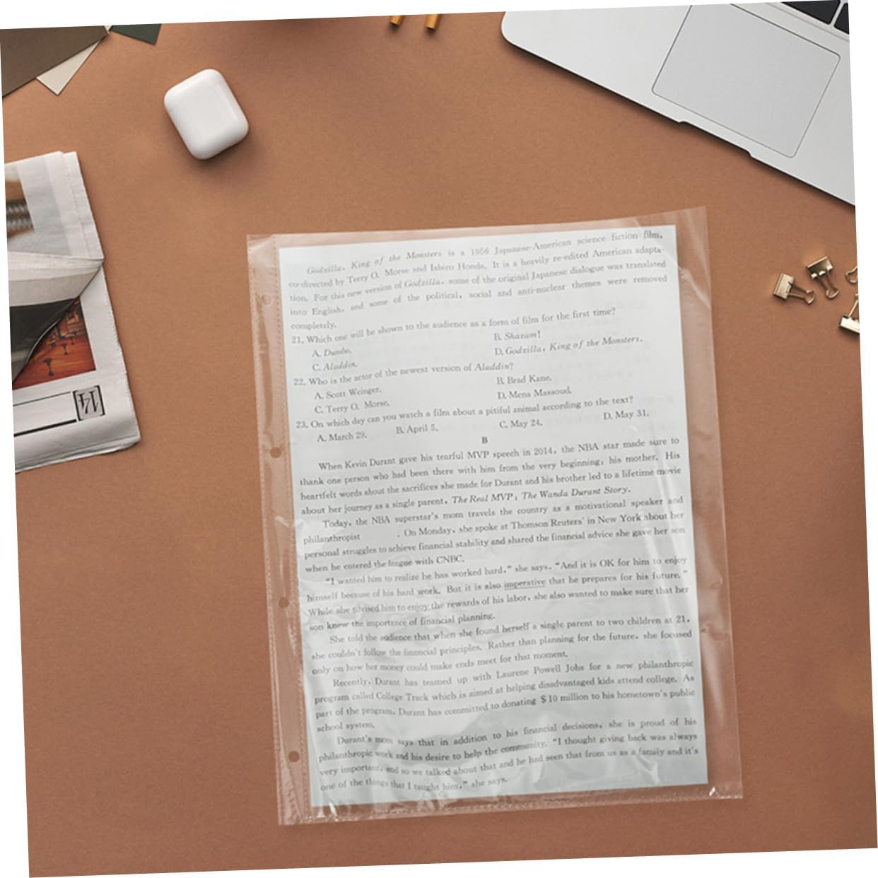 BUTIFULSIC 50Pcs Refill Album Pages for Photo Album Postcard Pockets Four Photo Sleeves for Card Collection image number 5