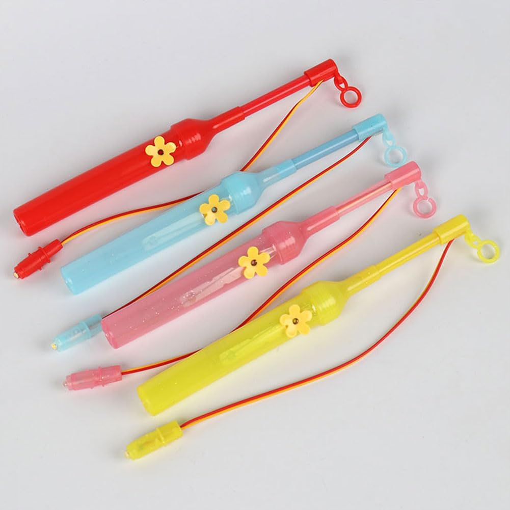 Doukesh Pack of 4 LED Lantern Sticks, Electric Electronic Lantern Stick with LED Light for Martin'S Day, Halloween, Christmas, Children'S Gifts