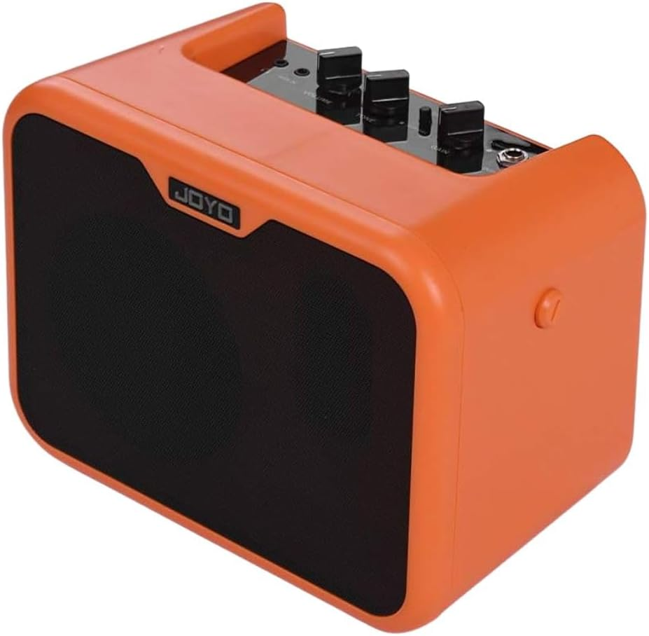 JOYO MA-10A Mini Portable Acoustic Guitar Amplifier Speaker Switchable Normal/Bright Dual Channel 10W Amp, Orange image number 5