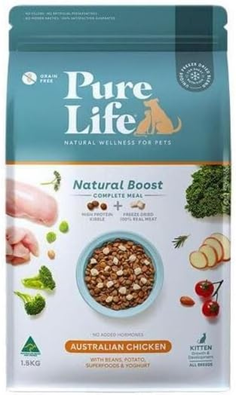Pure Life Natural Boost Australian Chicken Kitten Cat Food 6Kg
