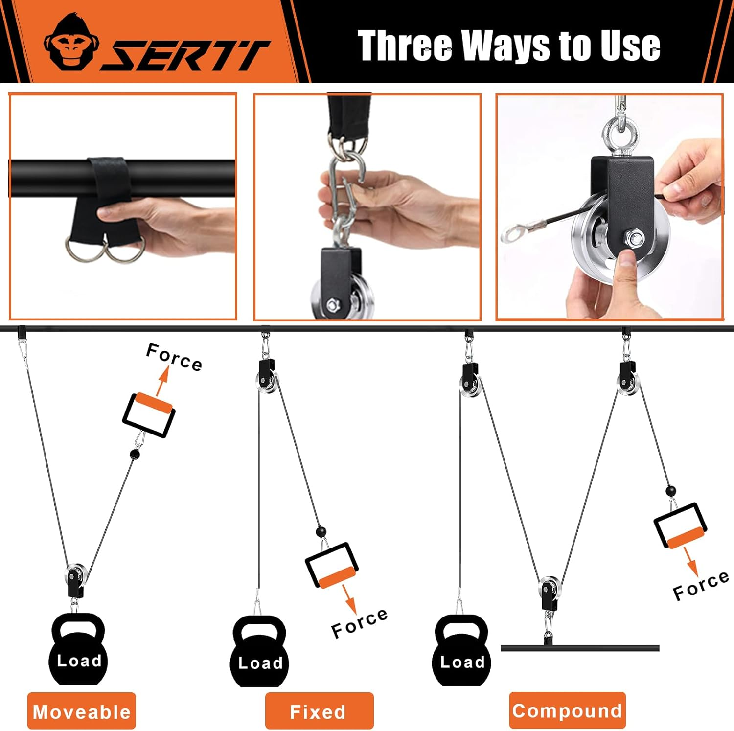 Silent Nylon Home Gym Cable Pulley Wheel