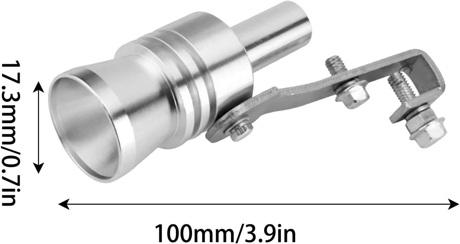 Car Turbo - Car Roar Maker | Turbo Sound Exhaust | Exhaust Pipe Sounder | Exhaust Muffler | Exhaust Pipe | Aluminum Sound Booster for Most Cars Motorcycles - M image number 4