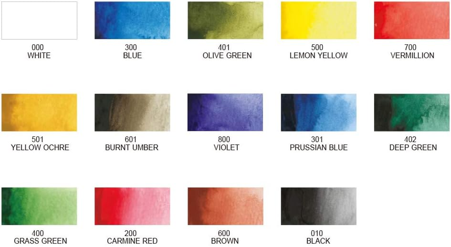 Fils Watercolor Set 14 Color Set (Japan Import) by Kuretake image number 2