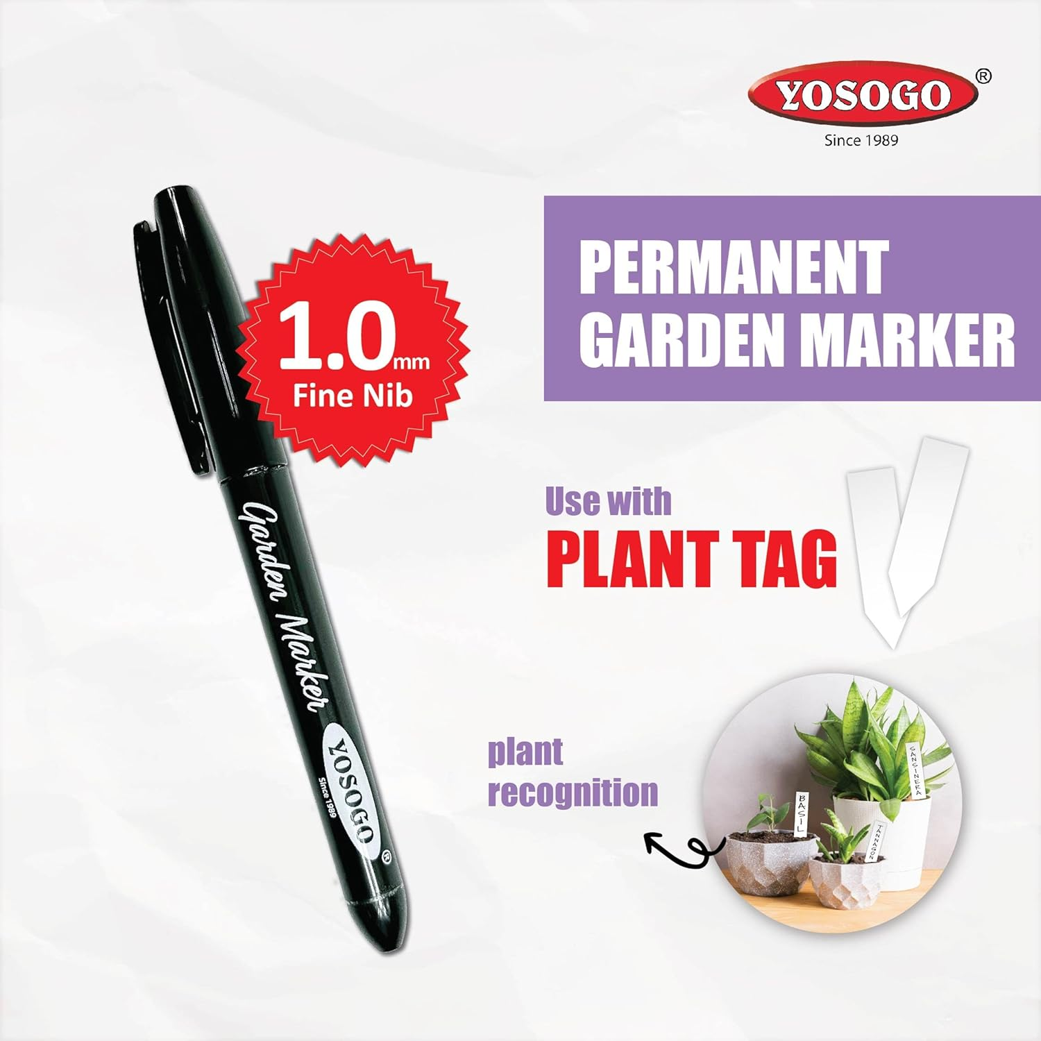 Yosogo Garden Marker - Pack of 4 (Black) image number 6