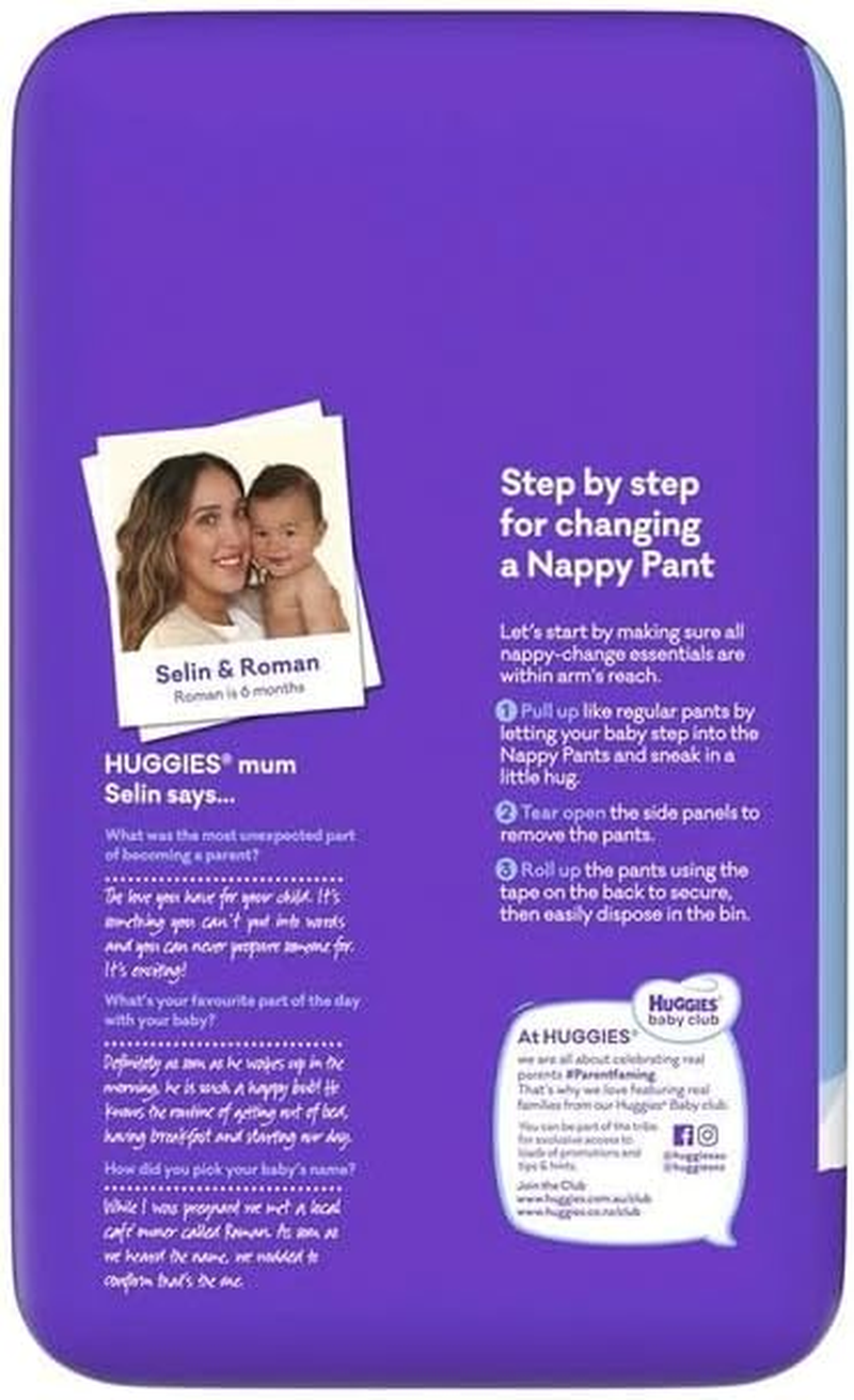 Huggies Ultra Dry Disposable Boys Nappy Pants 36-Pieces Pack, Size 3 image number 3