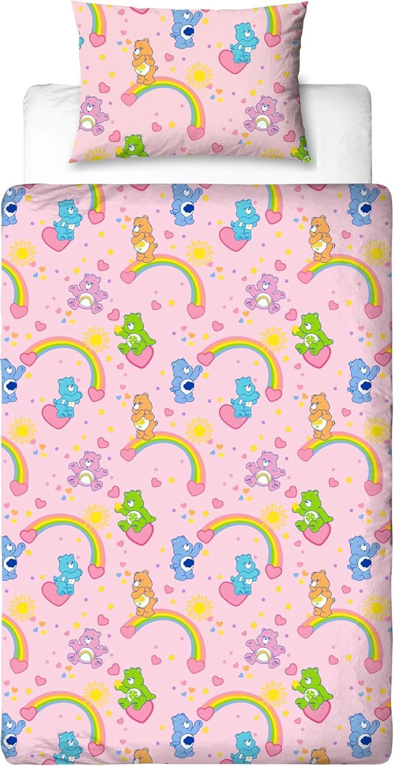 Care Bears Officially Licensed Sunshine Design Single Duvet Cover Set | Reversible 2 Sided Bedding Including Matching Pillow Case | Perfect for Kids Bedroom | Polycotton image number 3