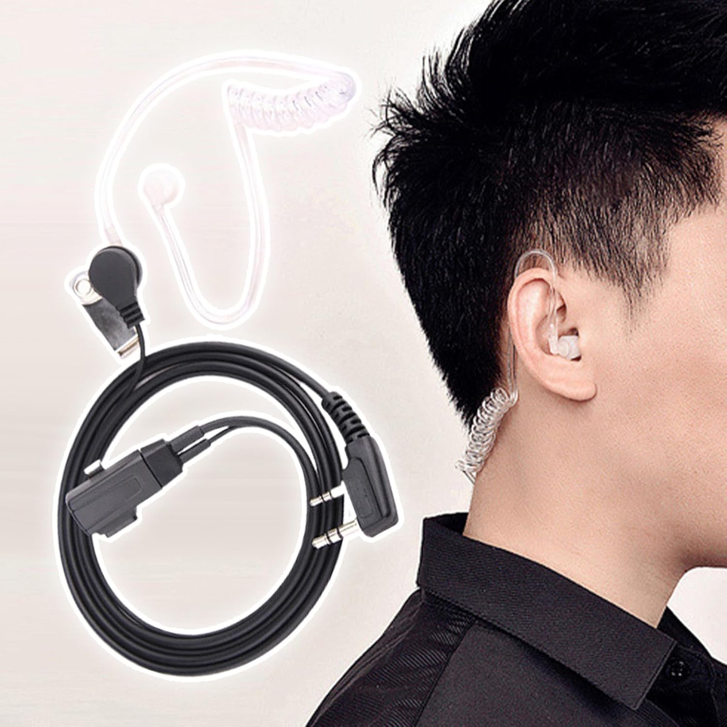 Shpuuyy Covert Acoustic Tube Earpiece | Acoustic Tube for Earpiece Headset - Versatile Microphone Headphones Accessories Earbuds Audio Parts for Family Teen Friends Enthusiasts image number 6