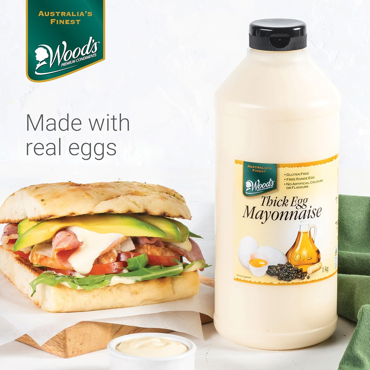 Wood'S Thick Egg Mayonnaise 1 Kg