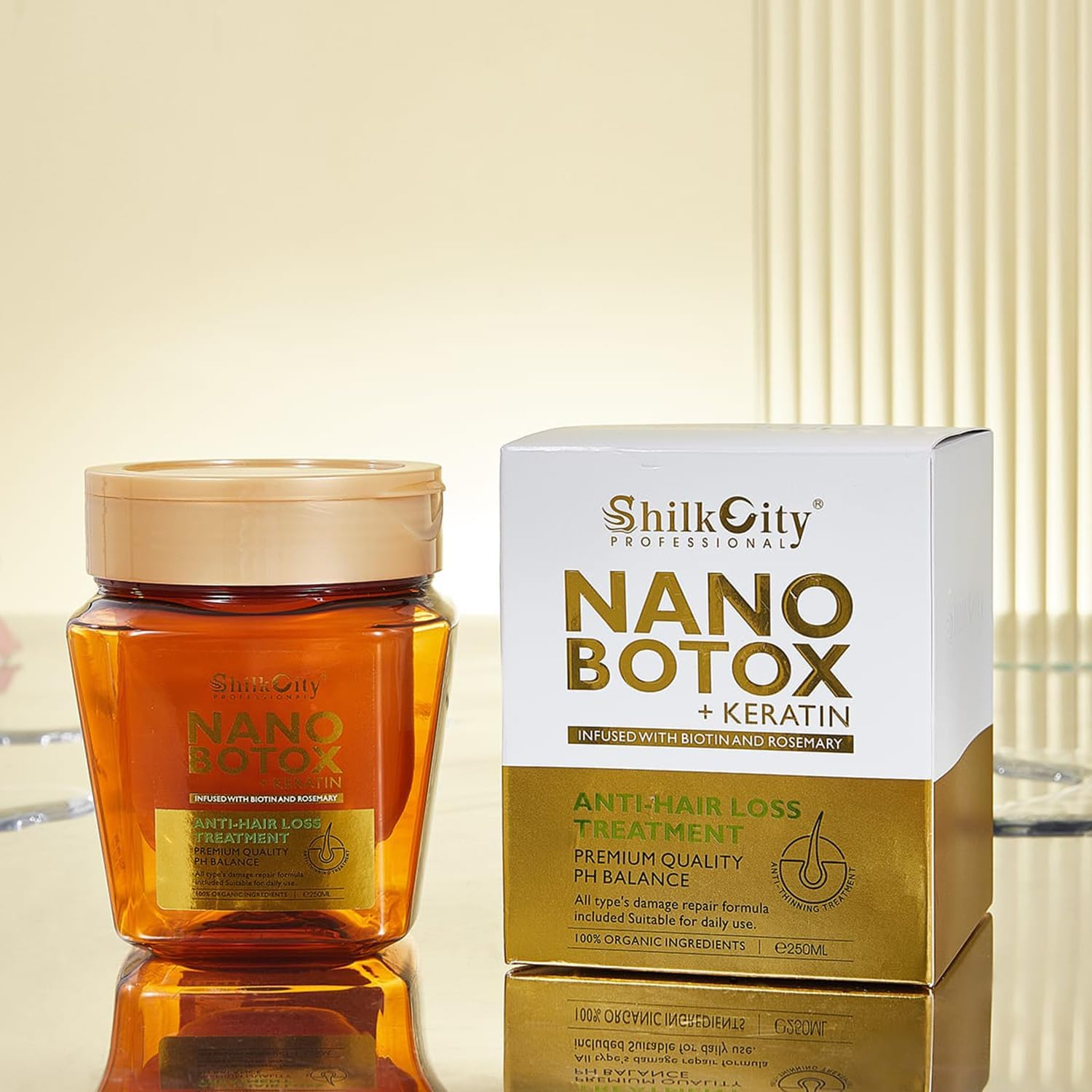 Professional Nano Keratin Hair Mask | Deep Repair for Keratin, Nanoplasty & Coloured Hair | Biotin & Protein-Rich, Sulphate-Free | 250Ml image number 2