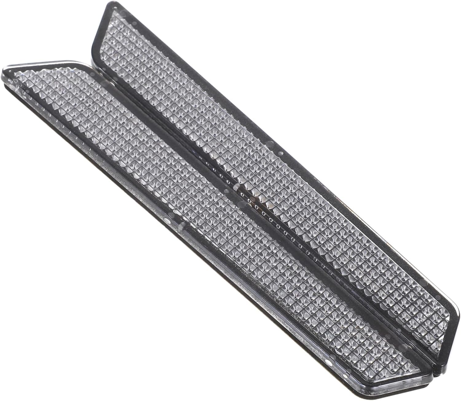 Reflective Motorcycle Saddle Bag Inserts Grey Abs Impact-Resistant Reflector Covers Compatible with Harley Touring Road Safety Accessories for Night Visibility