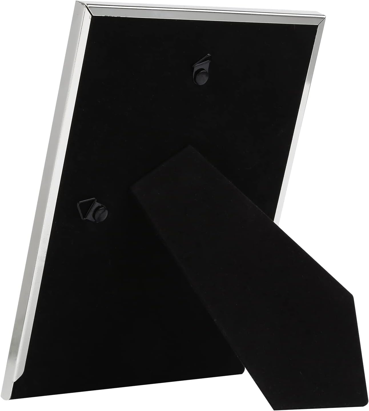 Yipinyin 4X6'' Simply Silver Metal Picture Frame 2Pack, Elegant Silver Plated Photo Frames 4 X 6'' with Soft Touch Velvet Backing for Desktop and Wall D&eacute;cor image number 4