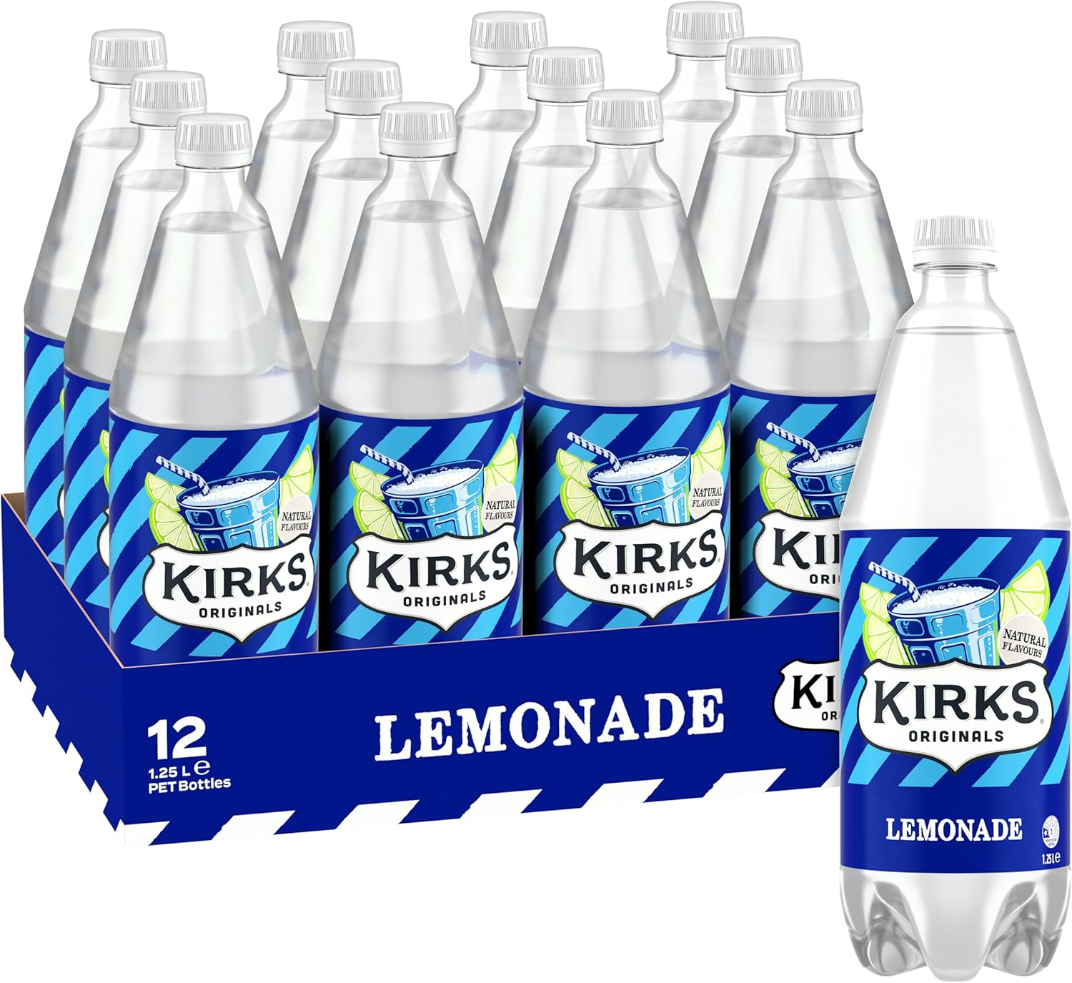 Kirks Lemonade Soft Drink Multipack Bottles 12 X 1.25L image number 4
