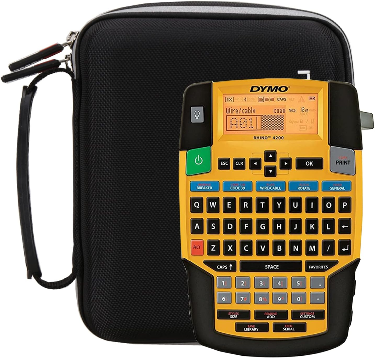 FBLFOBELI Hard Storage Case Replacement for DYMO 1801611 Rhino 4200 Basic Industrial Handheld Label Maker, Case Only