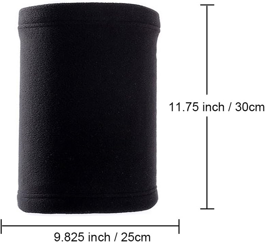 TOPTIE Unisex Warm Fleece Neck Gaiter - Soft & Stretchy Face Mask, Multifunctional Tube for Running, Cycling, Everyday Use - Gray image number 2