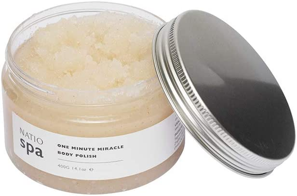 Natio Australia Spa One Minute Miracle Body Polish 400G - Microbead-Free Salt Body Scrub Exfoliator for Smooth, Glowing Skin - Made in Australia image number 2