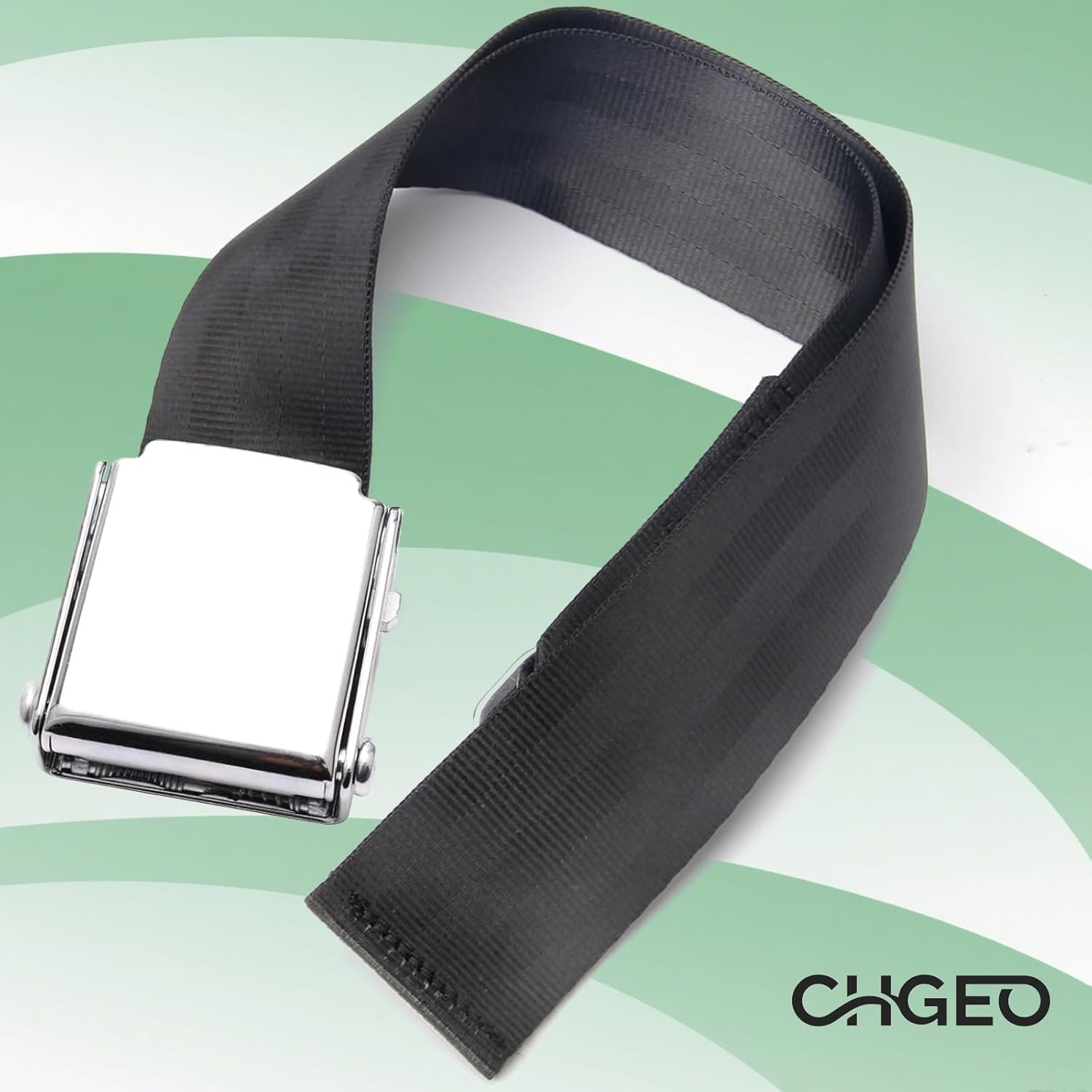 CHGEO Universal Airplane Seat Belt Extender | Adjustable 7-32" for plus Size & Pregnancy | Fits Delta, United, 200+ Airlines (Excl. Southwest MAX9) W/Carrying Case image number 1