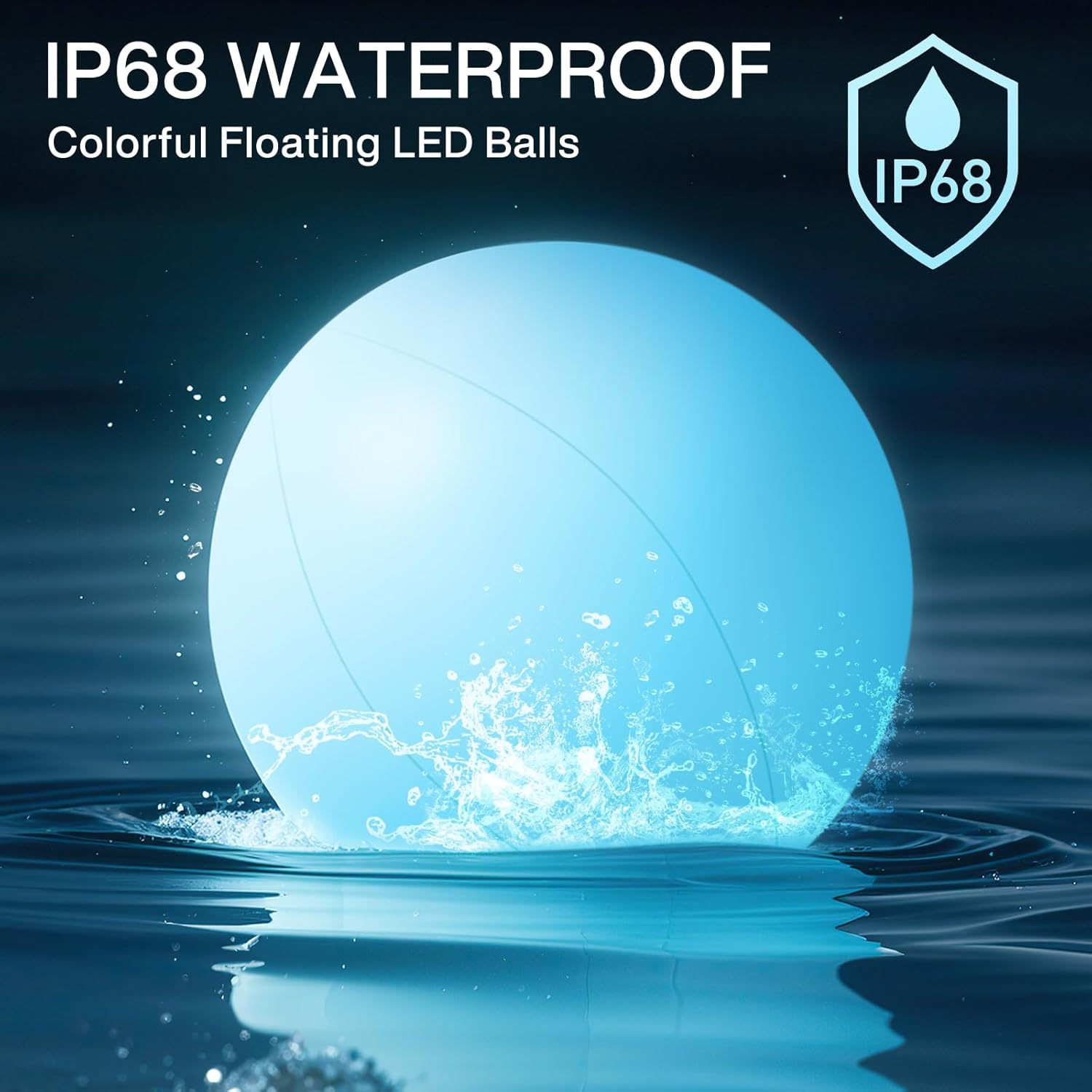 Pool Toys, 5 Packs Light up Beach Balls, 16" LED Glow in the Dark Beach Balls with 16 Colors Lights and 5 Light Modes,With Remote Control for Adults Outdoor Pool Party Games