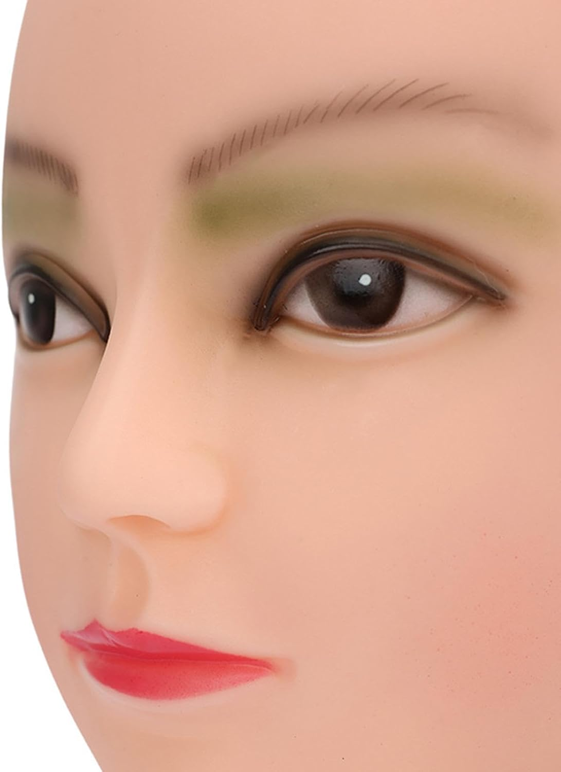 Eigell Female Mannequin Head Wig Display Head Cosmetology Mannequin Head Lightweight Manikin Head Head Model for Headset Glasses Hat