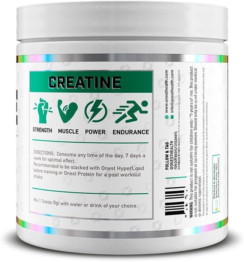 ONEST 150G (30 Servings) Micronized Creatine Monohydrate Powder &ndash; 5G per Serving Unflavoured Creatine Powder for Muscle Gain with Gluten-Free & Gmo-Free Formula for Post Workout for Men & Women image number 2