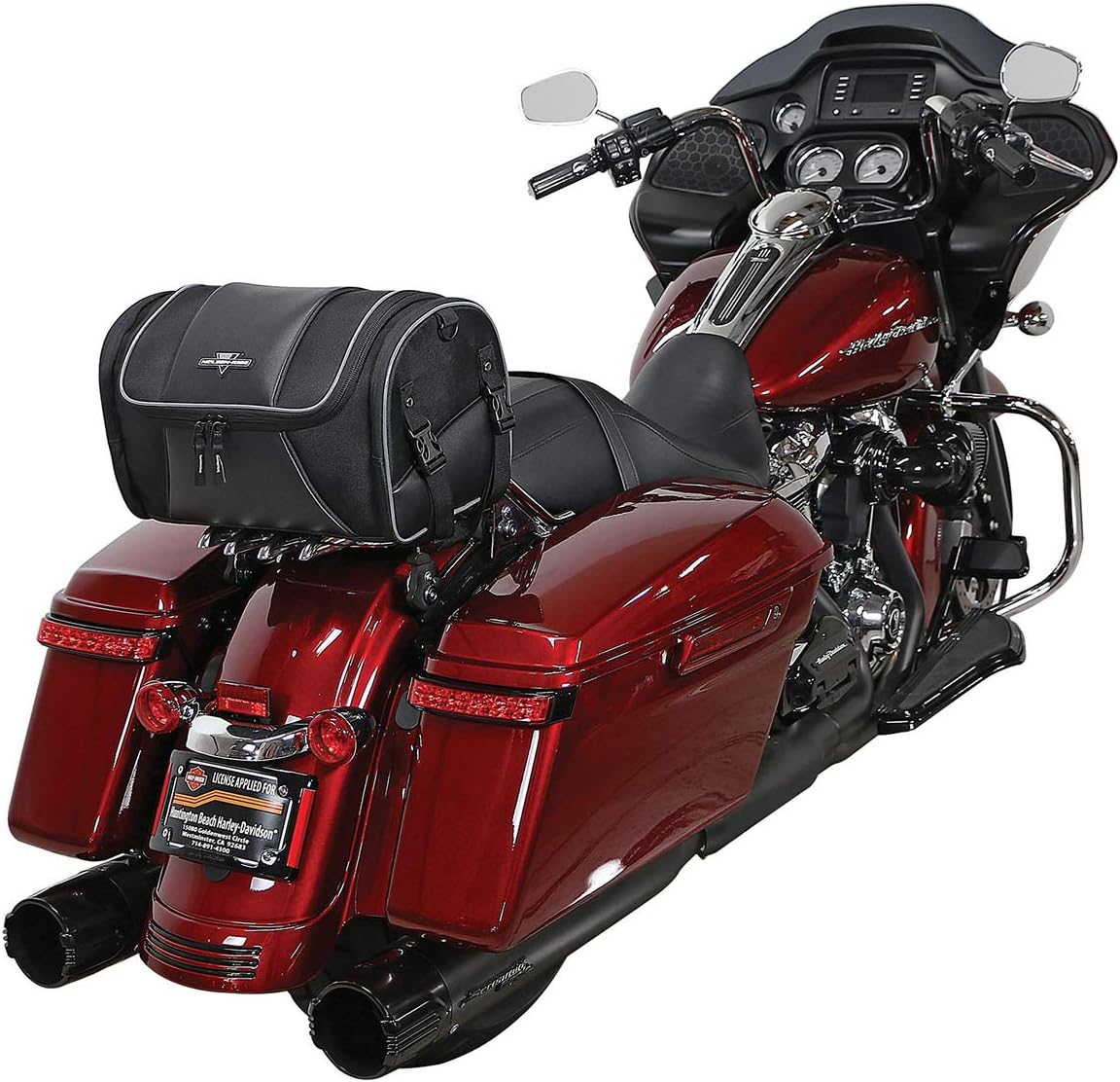 Nelson Rigg Route 1 Day Trip Backrest/Sissy Bar Rack Bag; Fits Harley Davidson, Indian, Yamaha & Suzuki Motorcycles