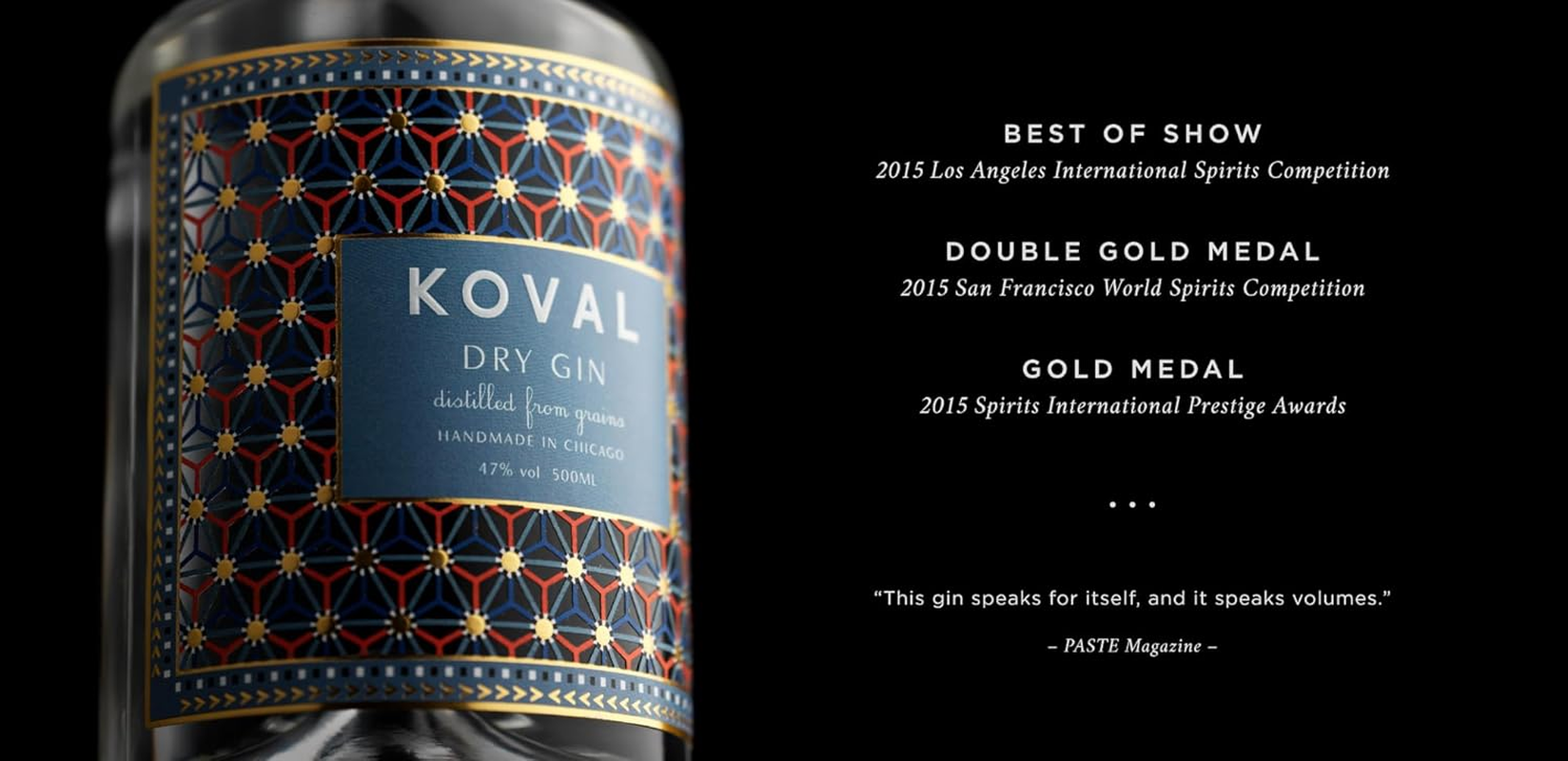 Koval Dry Gin, 500 Ml image number 2