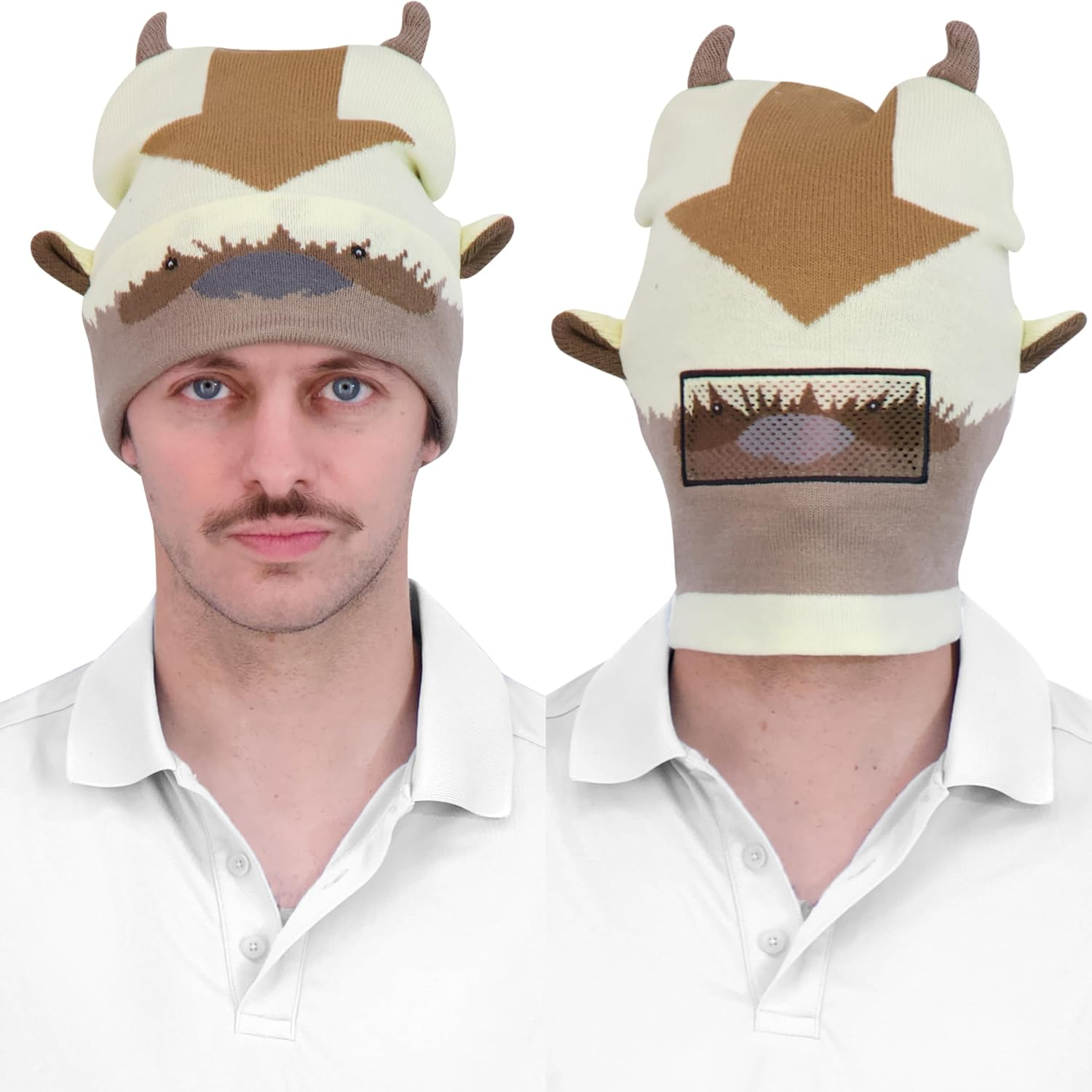 Avatar the Last Airbender Knitted Winter with Cuff Beanie Hat, Multi, One Size