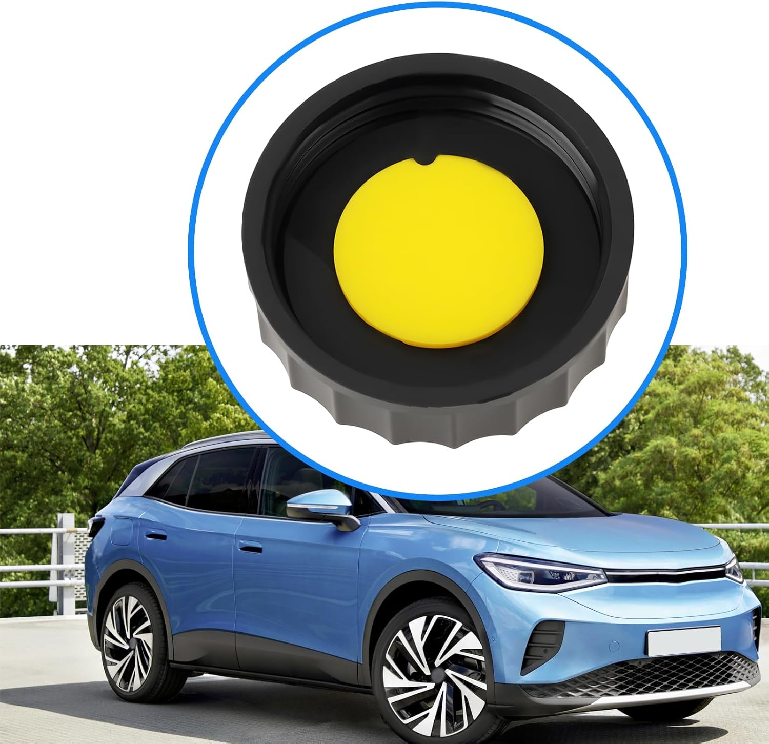 SING F LTD Car Brake Fluid Reservoir Cap Replacement 5Q0611349B 6M512162AA Compatible with Audi image number 4