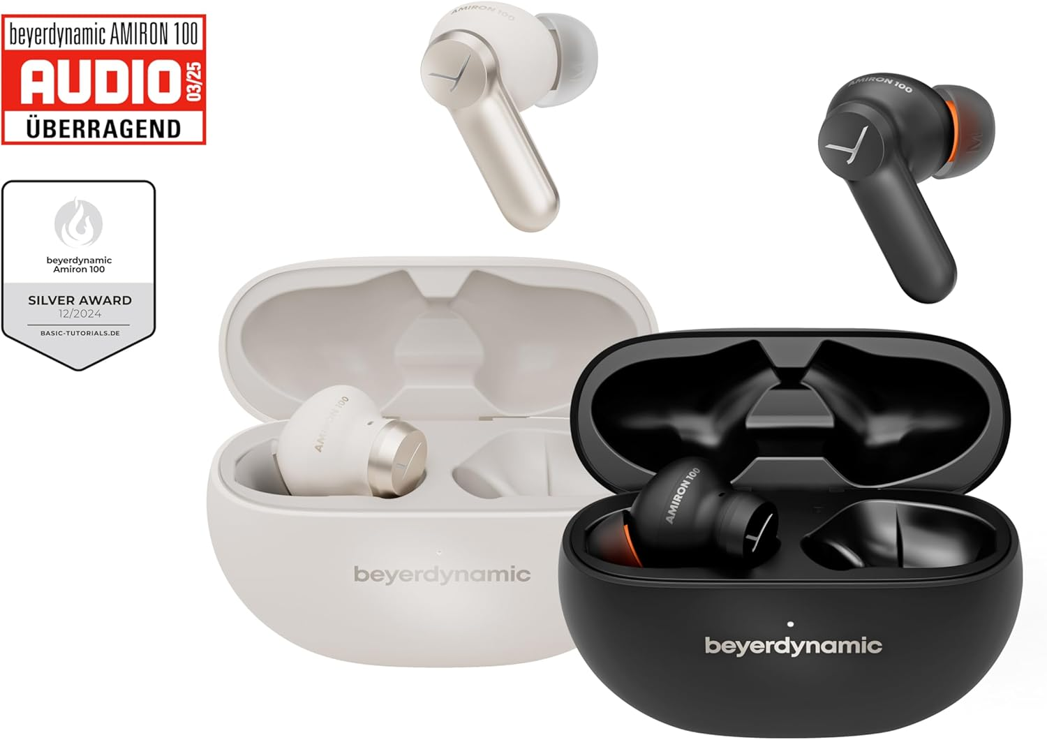 Beyerdynamic Amiron 100 Active Noise Cancellation True Wireless In-Ear Headphones - Black image number 5