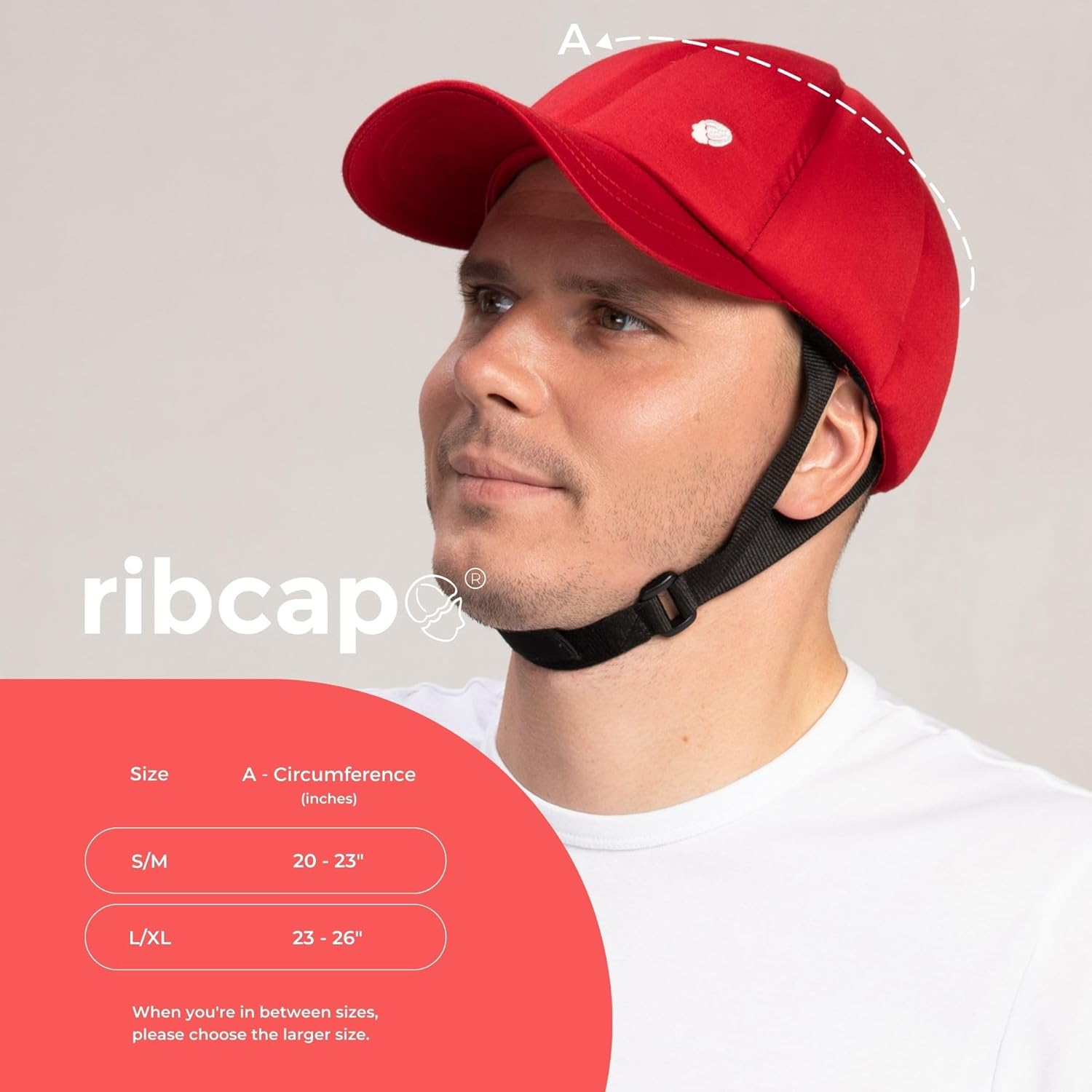 Ribcap Baseball Cap Medical Grade Protective Helmet | Red | Soft Helmet for Epilepsy | Protective Helmet for Seizures | Fashionable and No Stigma image number 5