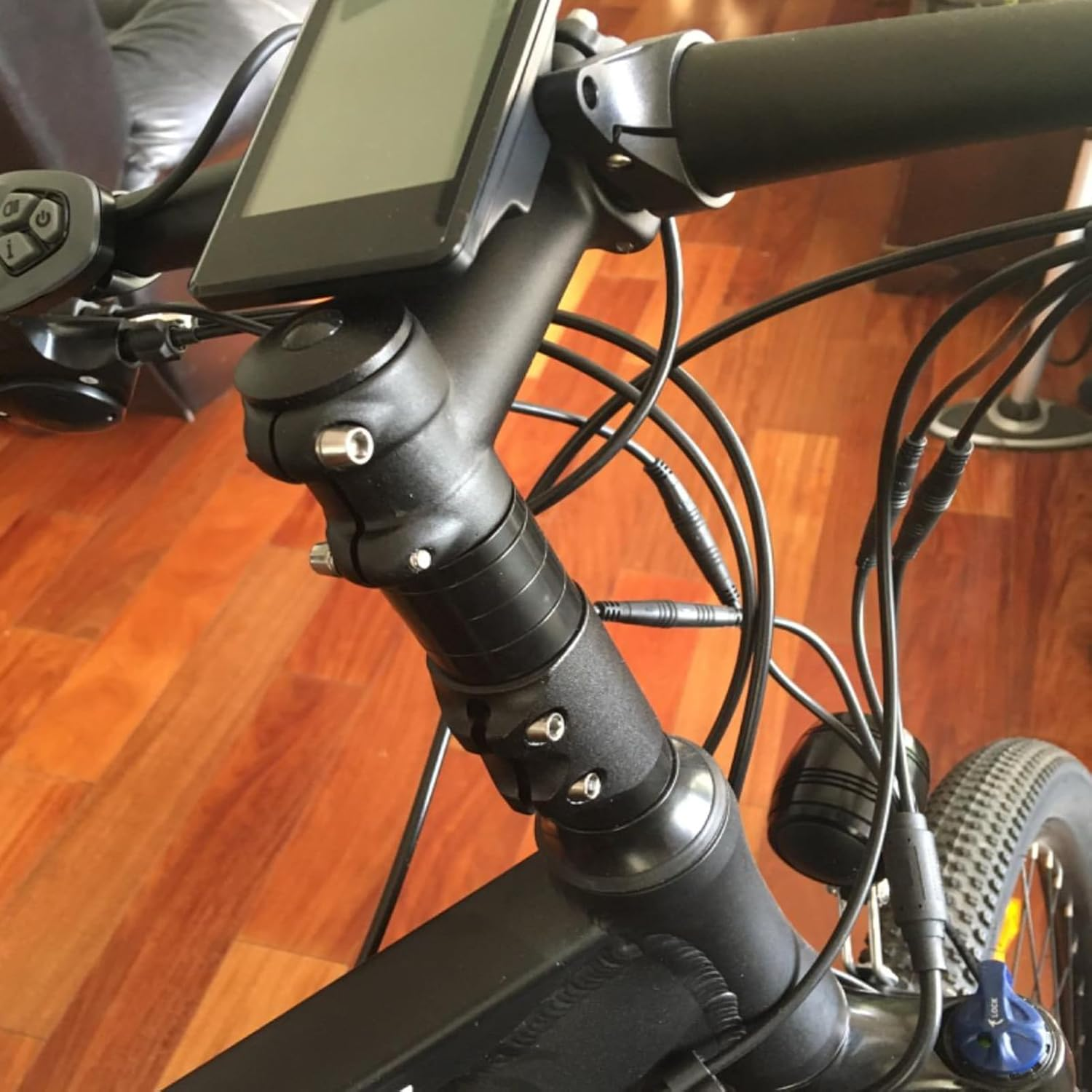 Azarxis Bike Bicycle Fork Stem Extender Bicycle Handlebar Riser Adaptor Extension MTB Aluminium Alloy Head up Adapter image number 3