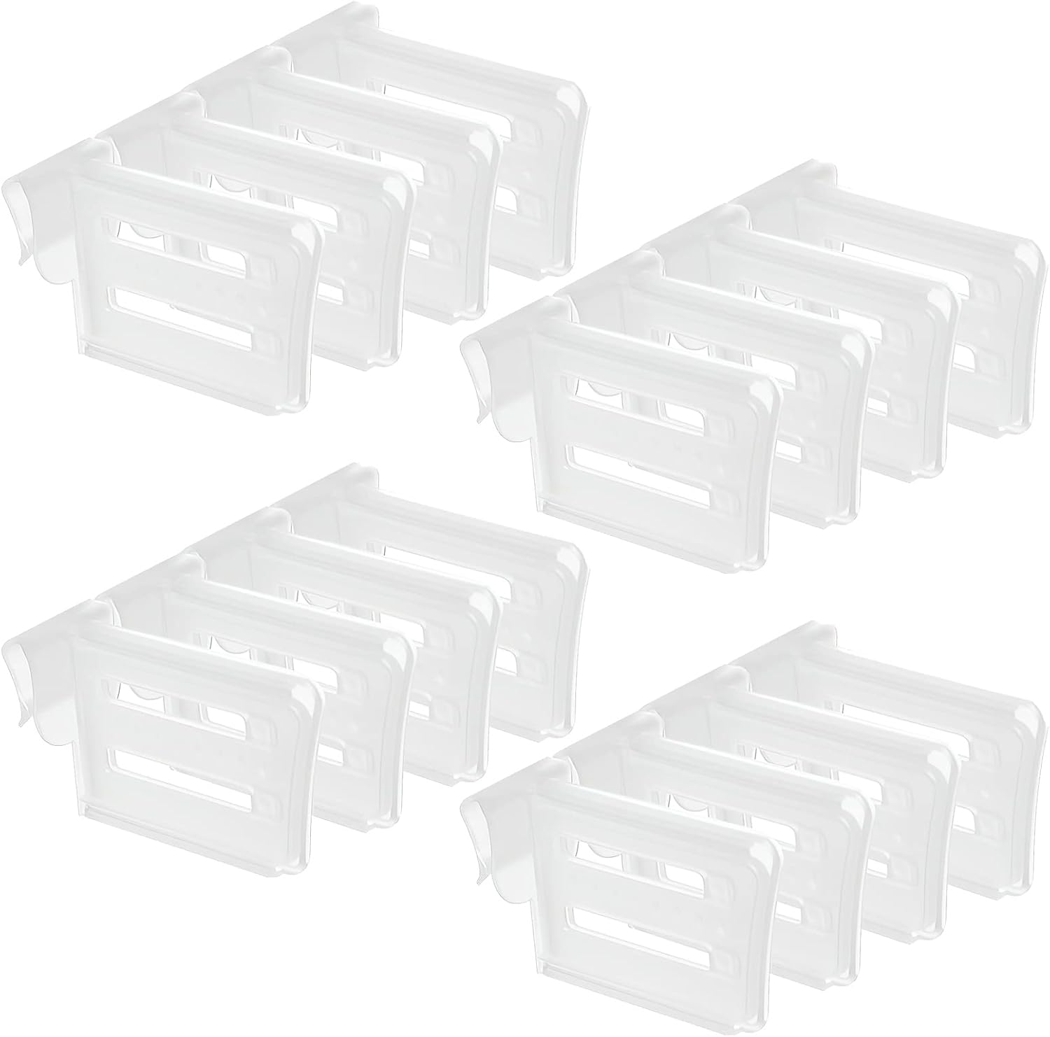 DAWRIS Fridge Organiser, Set of 16, Kitchen Storage Box, Organisation, Adjustable Drawer Insert, Extendable Drawers, Shelf Insert in Kitchen Cabinet for Kitchen, Fridge, Cabinets image number 5