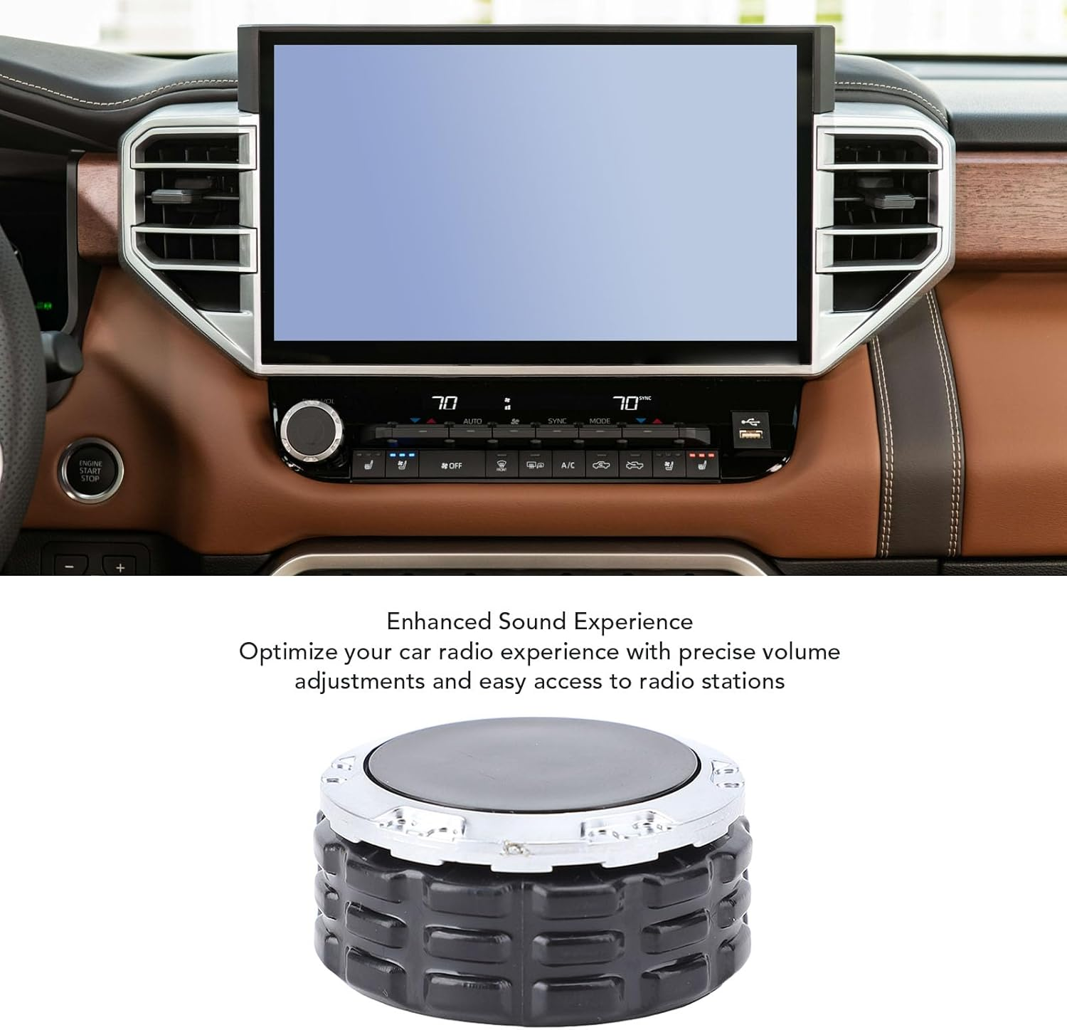 Sorandy Power Knob Display Volume Control, Fit for 2022-2025 14 Inch Display, Car Radio Power Knob, Seamless Volume Control, Automotive Radio Electrical Accessories image number 4