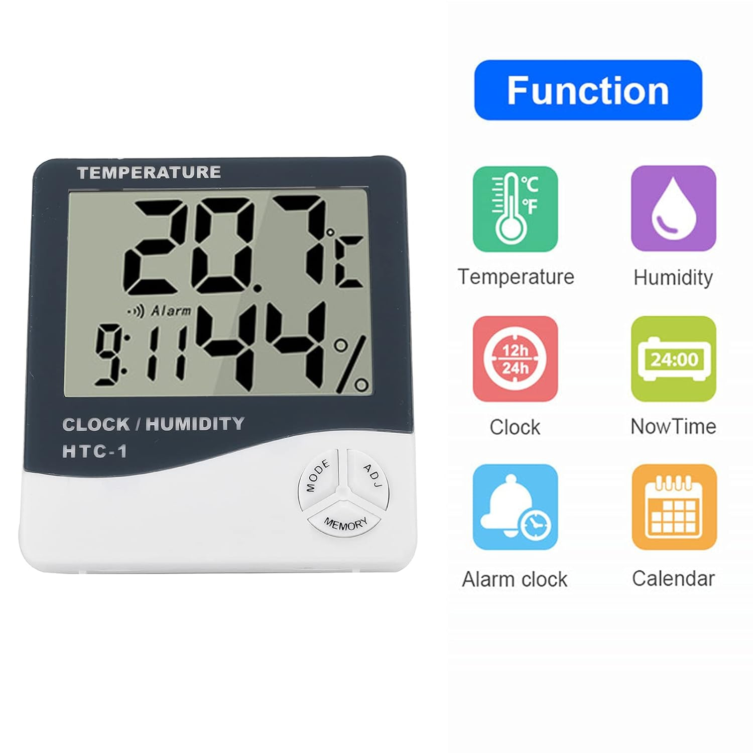 Electronic Hygrometer Digital Humidi Meter with Temperature Sensor image number 4