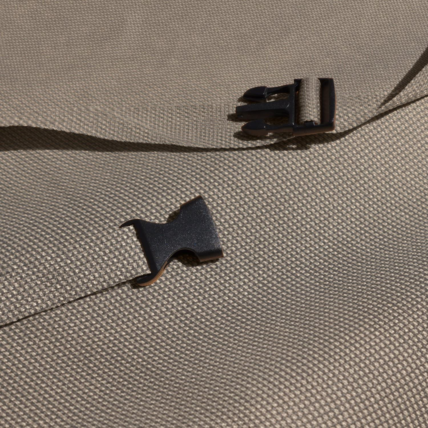 Budge P4A06PM1 English Garden Square Patio Table/Ottoman Cover Heavy Duty and Waterproof, Medium, Tan Tweed image number 6