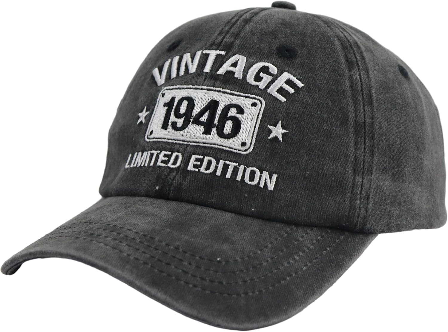 Vintage 1954 1953 1952 1951 1950 1949 1948 1947 1946 1945 Limited Edition Adjustable Embroidered Baseball Cap - 1946 image number 6