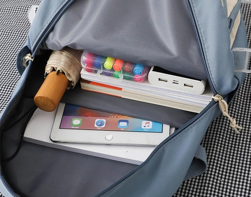 GDFENDU Kawaii Backpack with Keychain,17In 3D Printed Casual Sports Bag Outdoor Youth High Capacity Schoolbag. - B image number 4