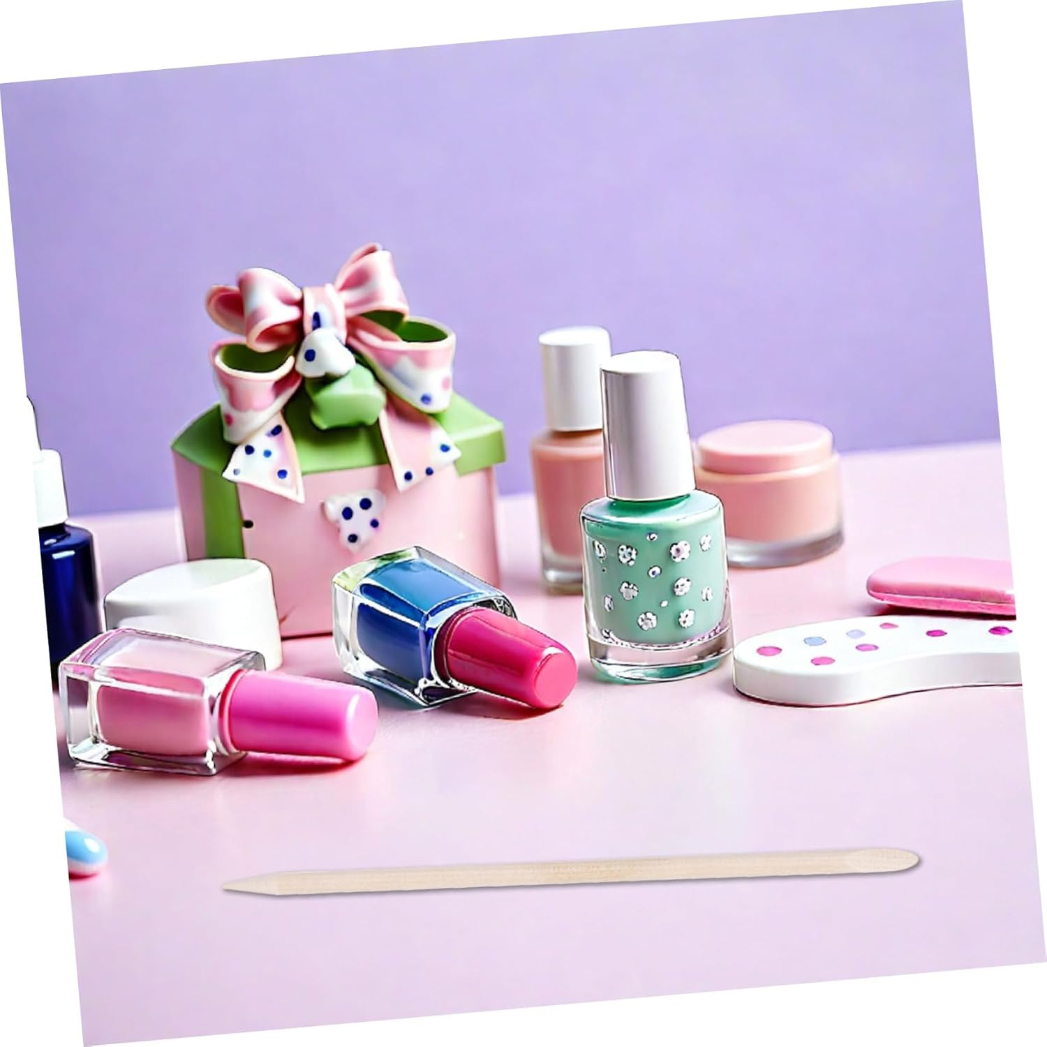 Iplusmile 150Pcs Nail Tool Wooden Nail Sticks Cuticle Pusher Manicure Tools for Home Salon Pedicure Diy Grooming