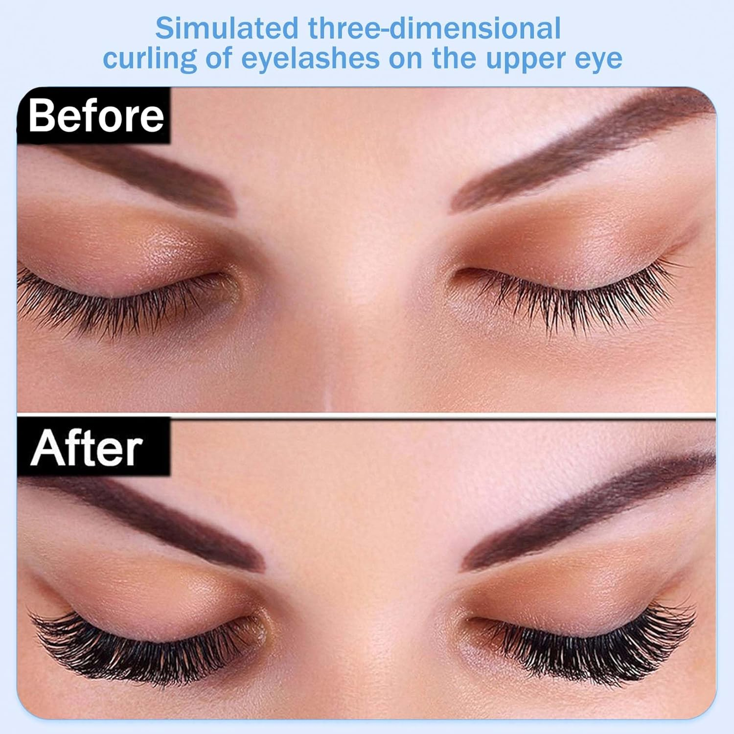 Magnetic Eyelashes Kit with Applicator &ndash; 2 Pair Reusable Natural Look Lashes for Beginners, Full Strip Lash Set with V-Shaped Magnetic Tweezer Tool image number 2