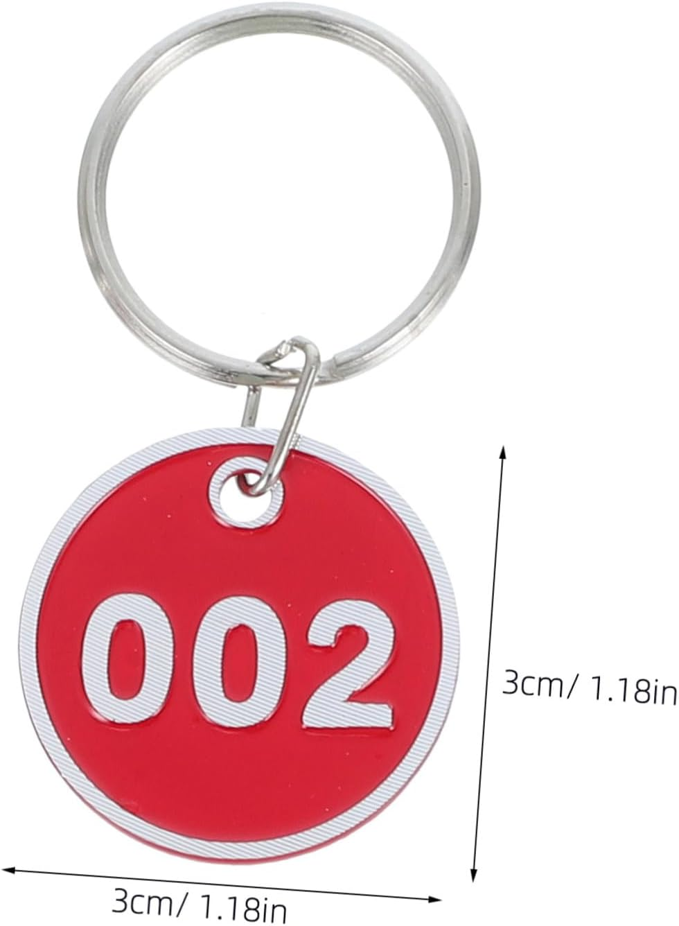 OFFSCH 100Pcs Aluminum Alloy Numbered Key Tags with Metal Rings for Travel Luggage Identification Keychain Tags for Hotel Gym Dormitory Locker Keys and Storage Organization image number 1
