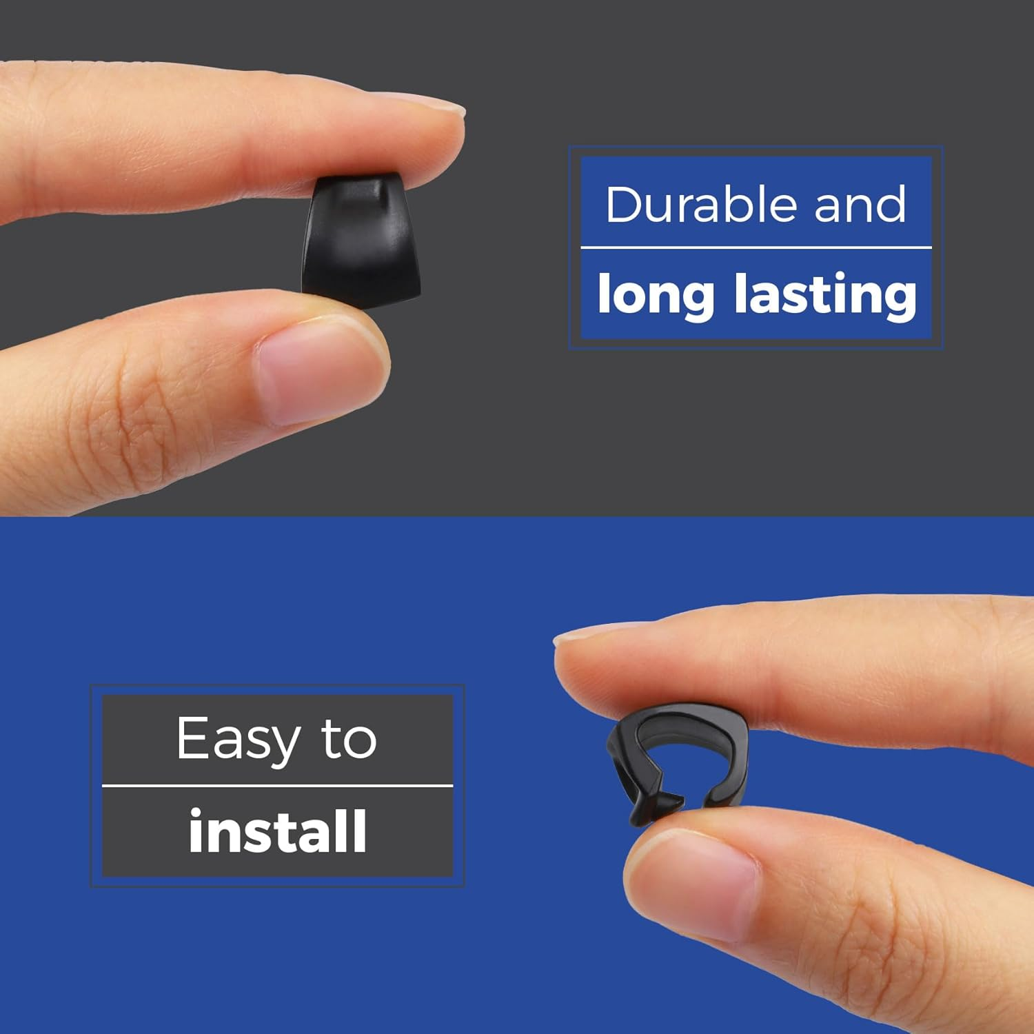 HILEEN Replacement Clip Rubber Kits for Oakley Si M Frame 2.0 | Si M Frame 3.0 OO9146 | Si Ballistic M Frame 2.0 Sunglass - 3 Pieces Black image number 6