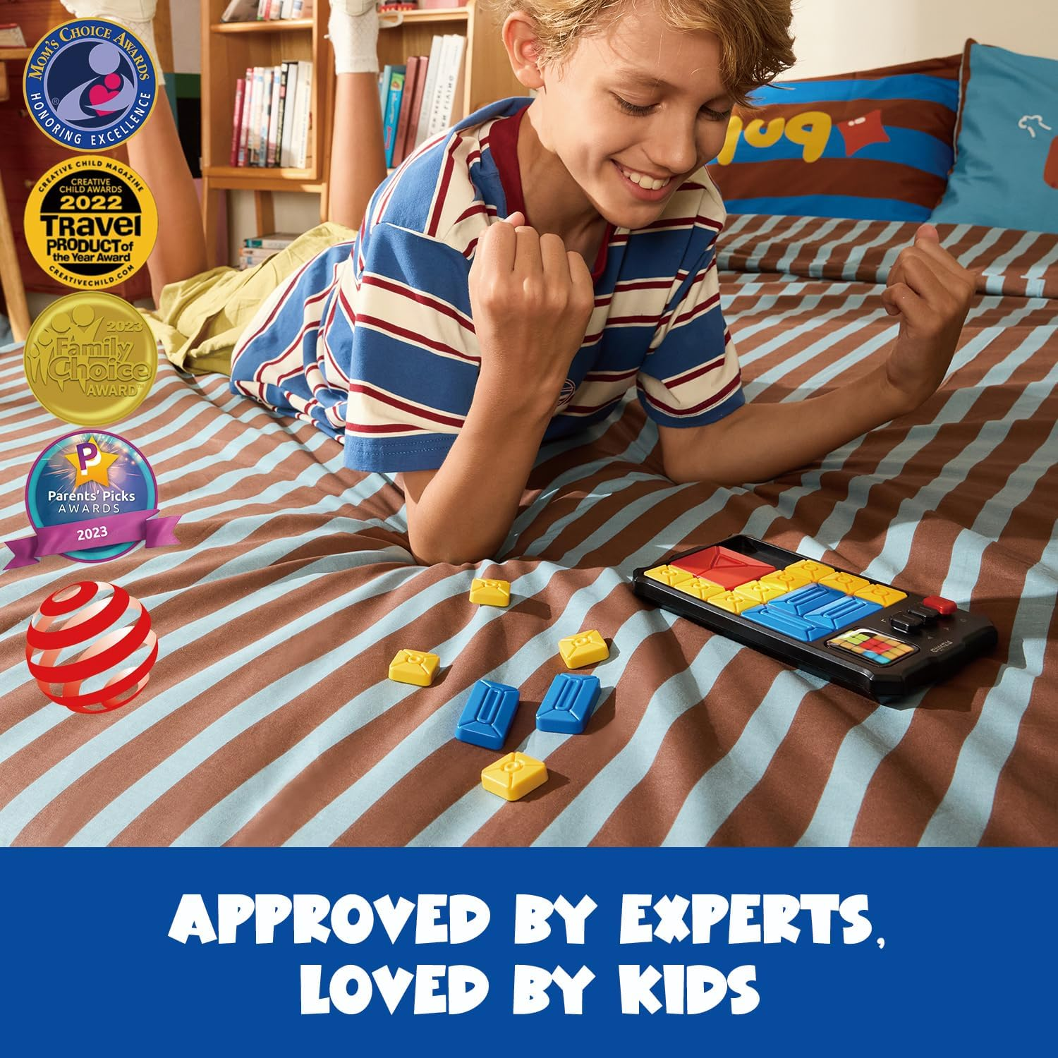 Giiker Super Slide Puzzle Games 500 Challenges Brain Teaser Puzzle Toys for Kids Black image number 6