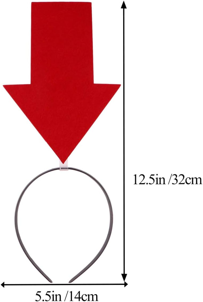 Mipcase Arrow Headband: 4Pcs Halloween Hair Hoop Arrow Boppers Headband Headpiece Funny Hair Hoop with Arrowhead for Holiday Halloween Party