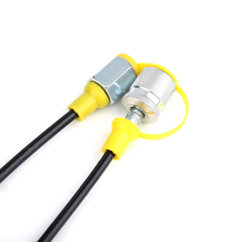 M16*2-BSP1/4 Hydraulic Hose with Gauge,Hose Kit,Hydraulic Hose Test Point Coupling for Testing Pressure in a Hydraulic System,0~400Bar/6000Psi image number 2