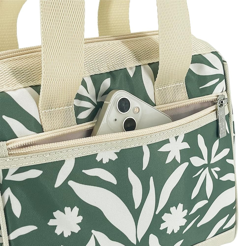 Sachi 'Style 34' Insulated Lunch Bag - Sage Wildflower image number 1