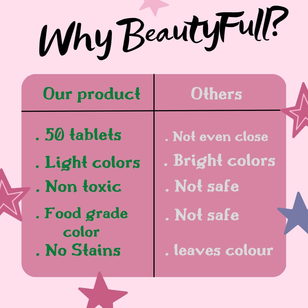 50 Bath Colour Drops with 5 Colours for Baby Bath - Safe, Non Toxic and Great Fun for Kids Bath, Fragrance Free and Stainless Baby Bath Products, No Bright Colours and No Stains Left on the Baby Bath Tub image number 5