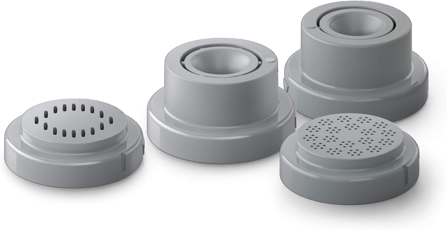 Philips Avance Pasta Maker 4-In-1 Accessory Shape Kit- Shells and Paccheri, Rigatoni, & Macaroni, White